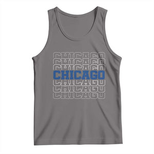 Vintage Chicago Graphic Tank Top State Pride Baseball Lover TS10 Deep Heather Print Your Wear