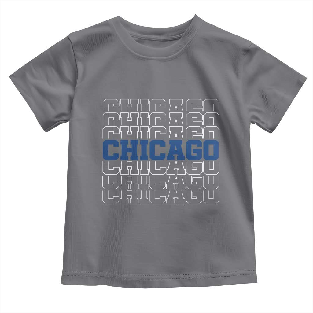 Vintage Chicago Graphic Toddler T Shirt State Pride Baseball Lover TS10 Charcoal Print Your Wear