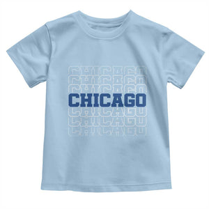 Vintage Chicago Graphic Toddler T Shirt State Pride Baseball Lover TS10 Light Blue Print Your Wear