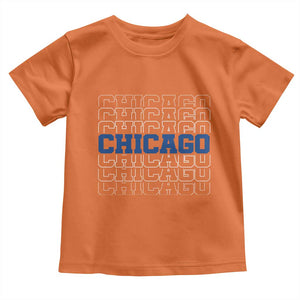 Vintage Chicago Graphic Toddler T Shirt State Pride Baseball Lover TS10 Orange Print Your Wear