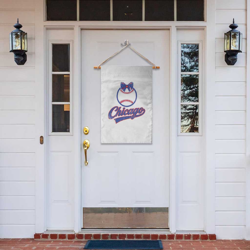 Chicago Coquette Bow Garden Flag Cute Girls Kids Women Baseball Fans TS10 Print Your Wear