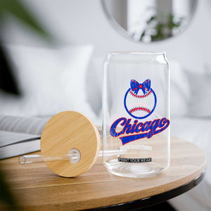 Chicago Coquette Bow Glass Can Cute Girls Kids Women Baseball Fans TS10 Print Your Wear