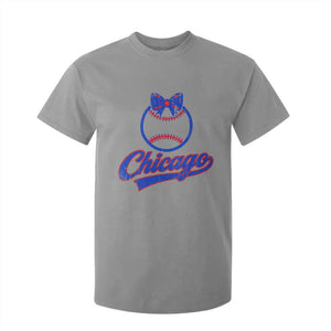Chicago Coquette Bow T Shirt For Kid Cute Girls Kids Women Baseball Fans TS10 Sport Gray Print Your Wear