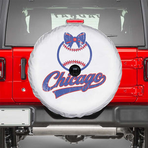 Chicago Coquette Bow Spare Tire Cover Cute Girls Kids Women Baseball Fans TS10 White Print Your Wear