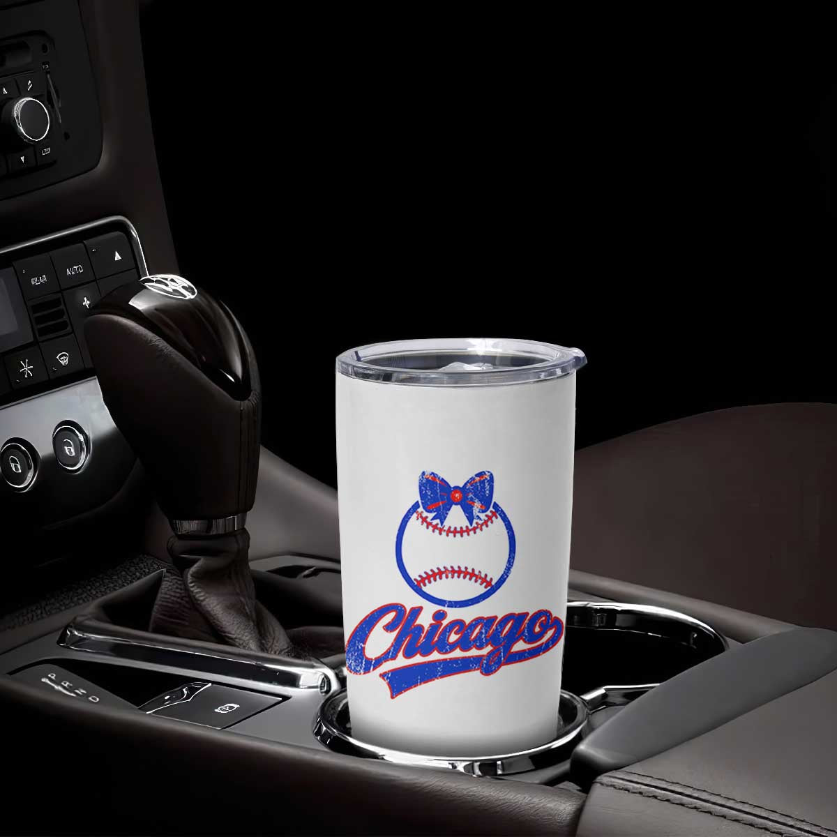 Chicago Coquette Bow Tumbler Cup Cute Girls Kids Women Baseball Fans TS10 Print Your Wear