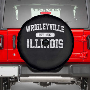 Wrigleyville Illinois Spare Tire Cover Vintage Chicago Classic Distressed Baseball Fan Gift TS10 Black Print Your Wear