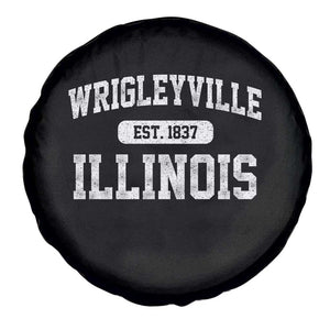Wrigleyville Illinois Spare Tire Cover Vintage Chicago Classic Distressed Baseball Fan Gift TS10 Print Your Wear