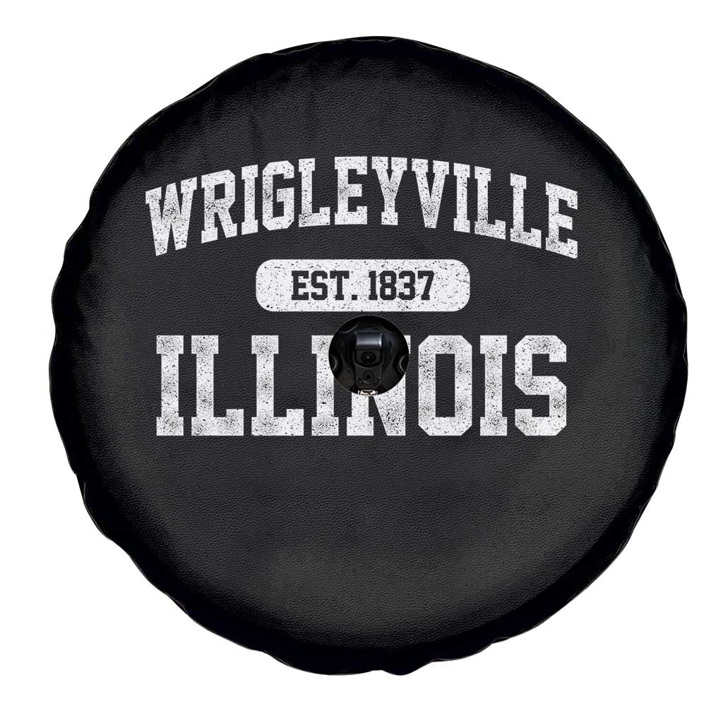 Wrigleyville Illinois Spare Tire Cover Vintage Chicago Classic Distressed Baseball Fan Gift TS10 Print Your Wear