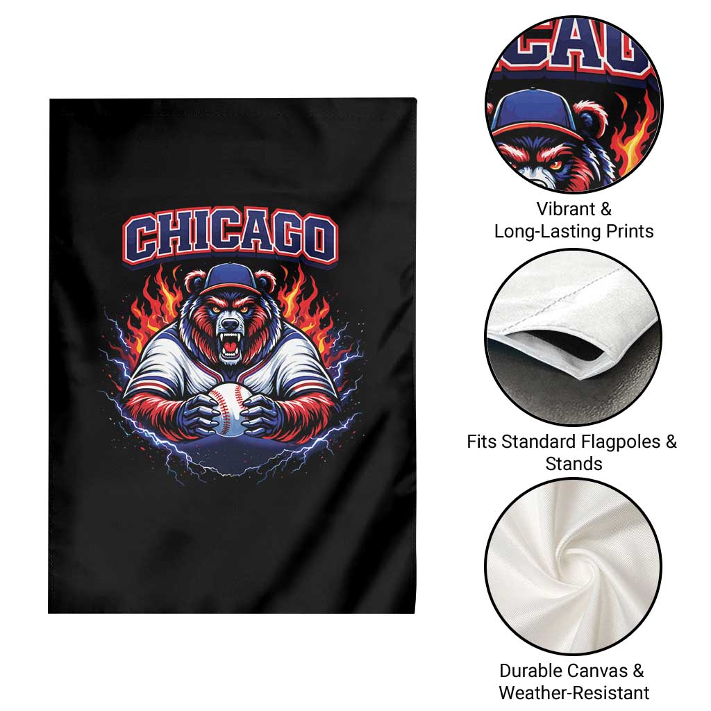 Vintage Chicago Garden Flag Retro Baseball Fans TS10 Print Your Wear