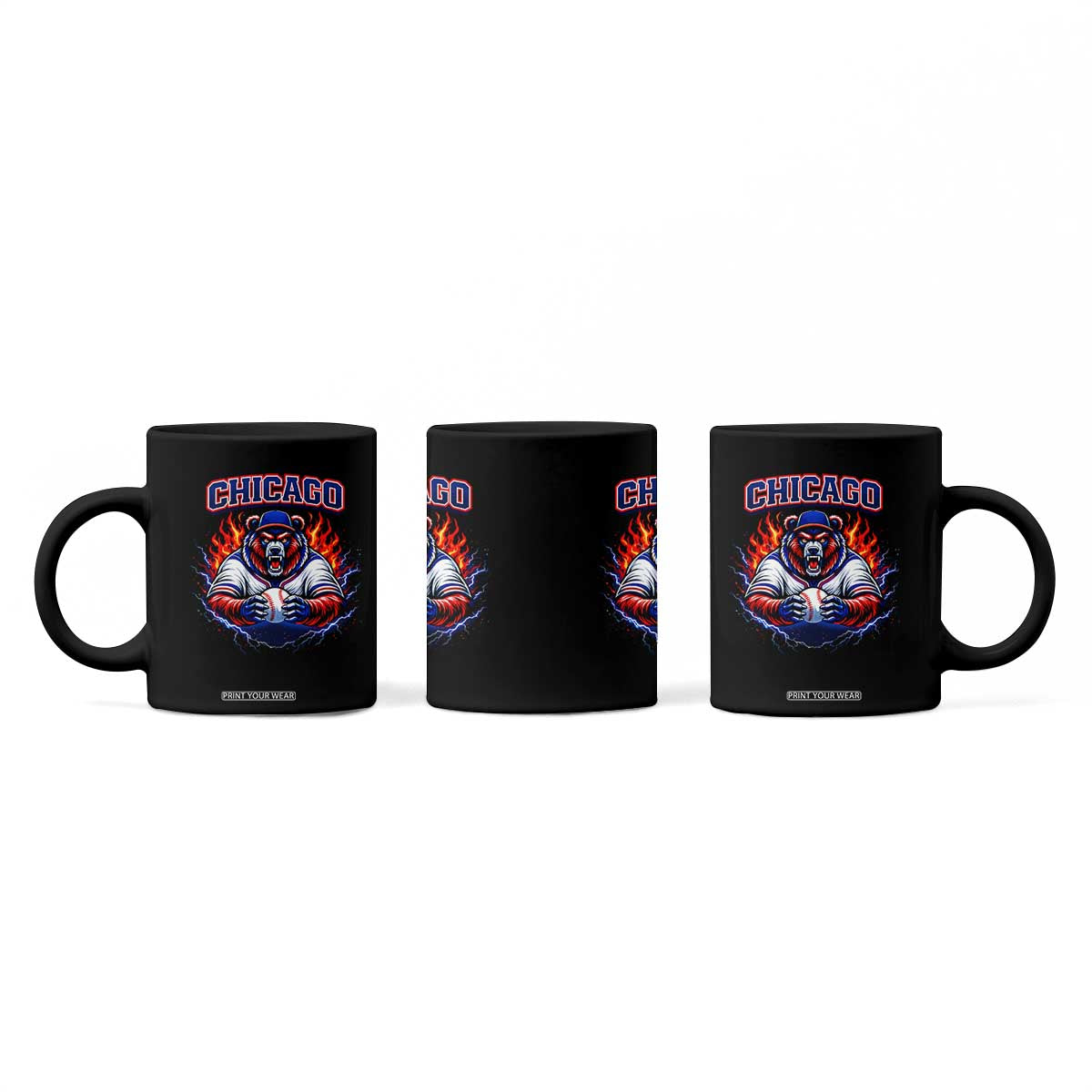 Vintage Chicago Coffee Mug Retro Baseball Fans TS10 Print Your Wear