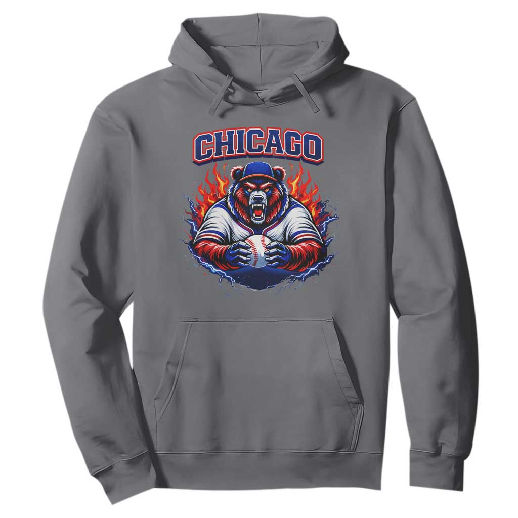 Vintage Chicago Hoodie Retro Baseball Fans TS10 Charcoal Print Your Wear