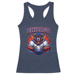 Vintage Chicago Racerback Tank Top Retro Baseball Fans TS10 Navy Print Your Wear