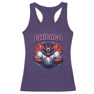 Vintage Chicago Racerback Tank Top Retro Baseball Fans TS10 Purple Print Your Wear