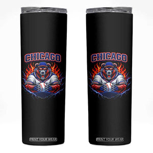Vintage Chicago Skinny Tumbler Retro Baseball Fans TS10 Black Print Your Wear