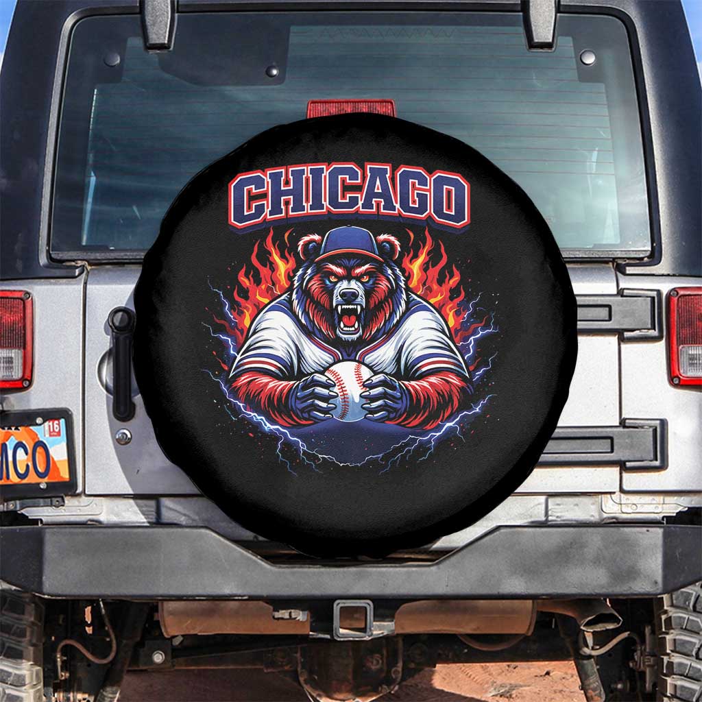 Vintage Chicago Spare Tire Cover Retro Baseball Fans TS10 No hole Black Print Your Wear