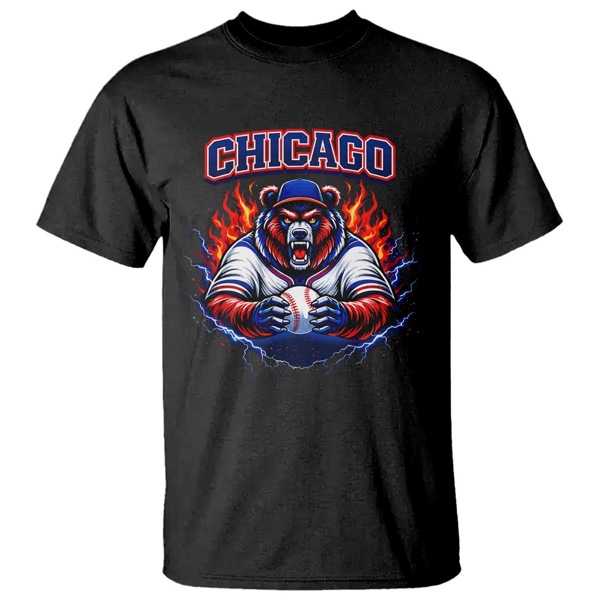Vintage Chicago T Shirt Retro Baseball Fans TS10 Black Print Your Wear