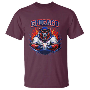 Vintage Chicago T Shirt Retro Baseball Fans TS10 Maroon Print Your Wear