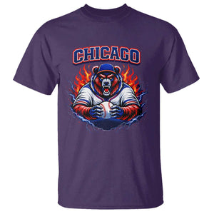 Vintage Chicago T Shirt Retro Baseball Fans TS10 Purple Print Your Wear