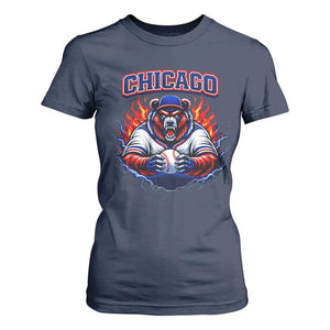 Vintage Chicago T Shirt For Women Retro Baseball Fans TS10 Navy Print Your Wear