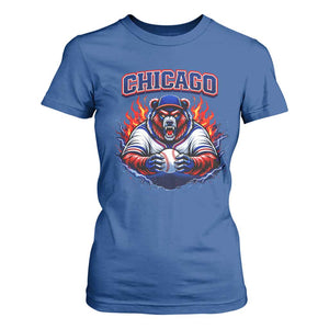 Vintage Chicago T Shirt For Women Retro Baseball Fans TS10 Royal Blue Print Your Wear