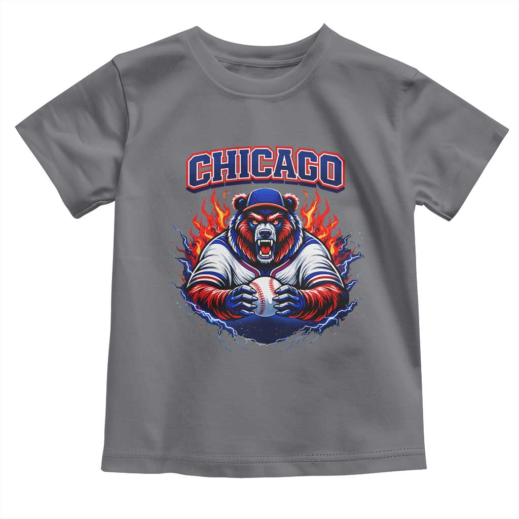 Vintage Chicago Toddler T Shirt Retro Baseball Fans TS10 Charcoal Print Your Wear