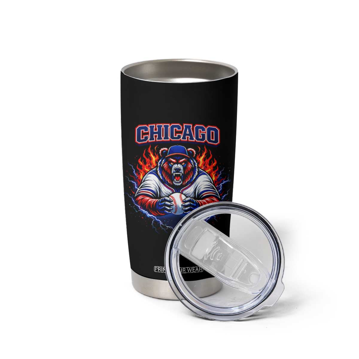 Vintage Chicago Tumbler Cup Retro Baseball Fans TS10 Print Your Wear