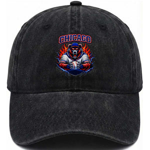 Vintage Chicago Washed Cotton Baseball Cap Retro Baseball Fans TS10 Print Your Wear