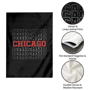 Vintage Chicago Graphic Garden Flag US State Pride Baseball Lover TS10 Print Your Wear