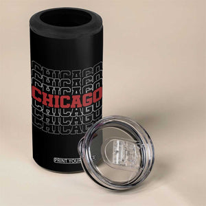Vintage Chicago Graphic 4 in 1 Can Cooler Tumbler US State Pride Baseball Lover TS10 Print Your Wear