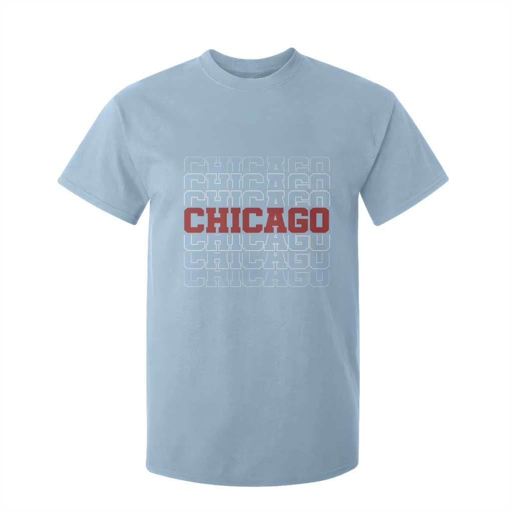 Vintage Chicago Graphic T Shirt For Kid US State Pride Baseball Lover TS10 Light Blue Print Your Wear