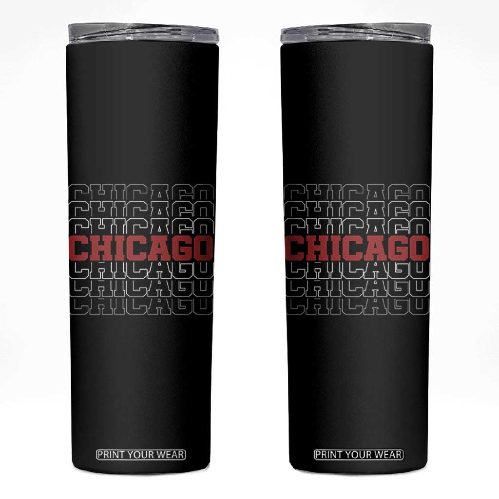 Vintage Chicago Graphic Skinny Tumbler US State Pride Baseball Lover TS10 Black Print Your Wear