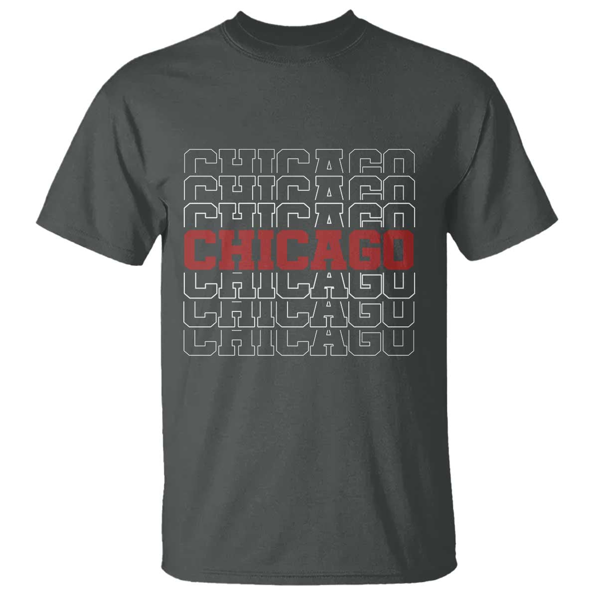 Vintage Chicago Graphic T Shirt US State Pride Baseball Lover TS10 Dark Heather Print Your Wear
