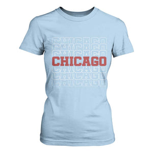 Vintage Chicago Graphic T Shirt For Women US State Pride Baseball Lover TS10 Light Blue Print Your Wear