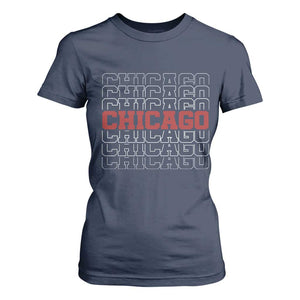 Vintage Chicago Graphic T Shirt For Women US State Pride Baseball Lover TS10 Navy Print Your Wear