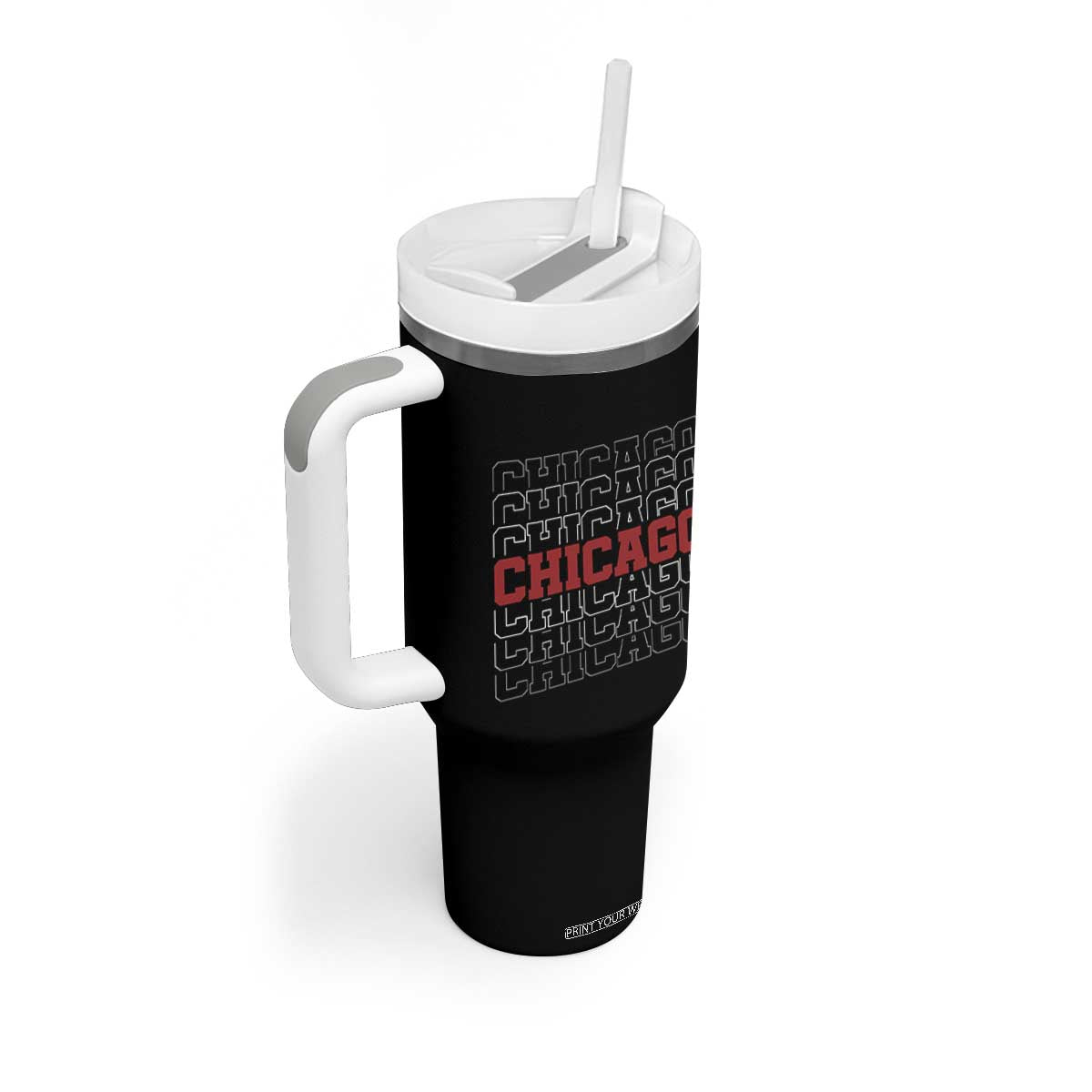Vintage Chicago Graphic Tumbler With Handle US State Pride Baseball Lover TS10 Print Your Wear