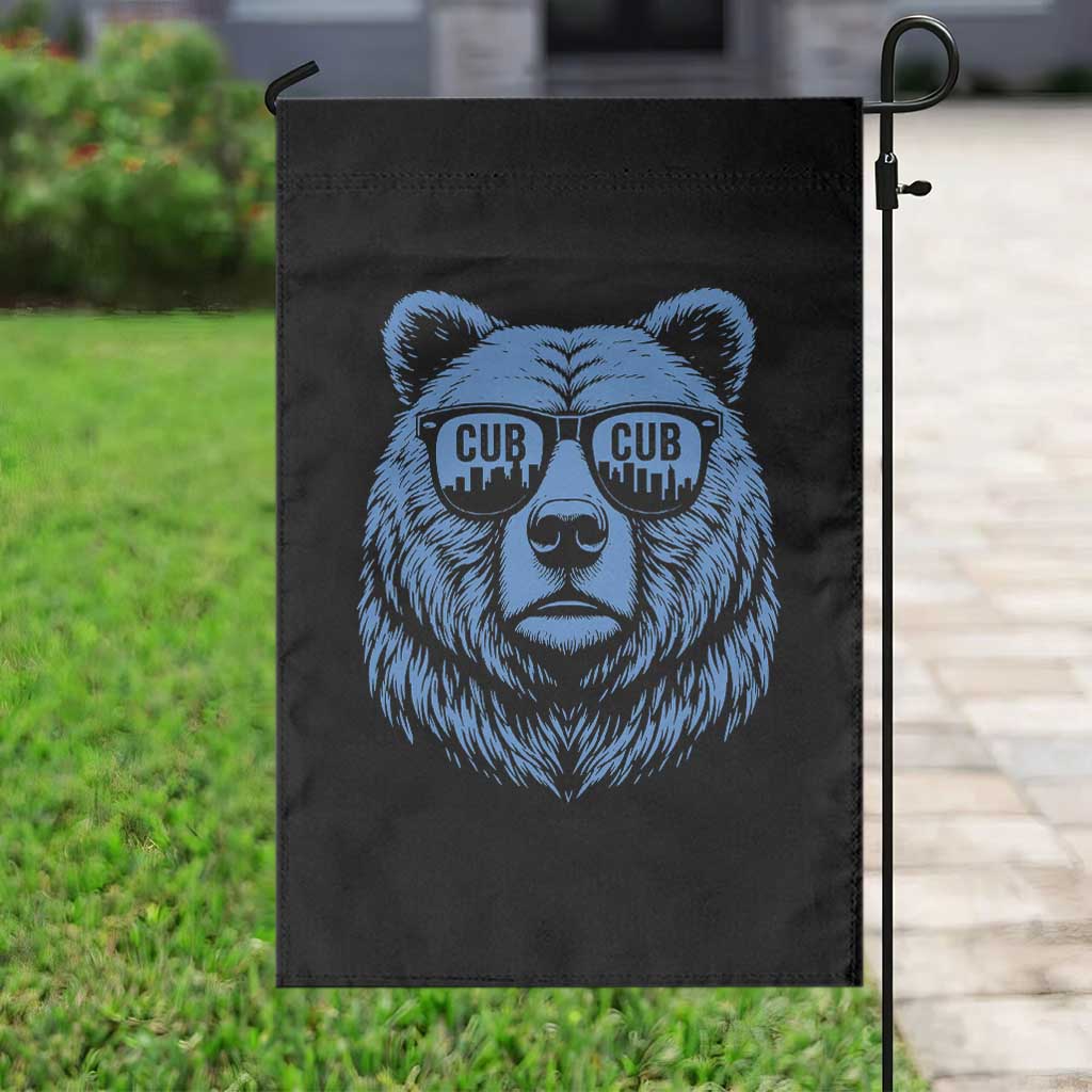 Vintage Cub Garden Flag With Sunglasses Retro Baseball Fans TS10 Print Your Wear