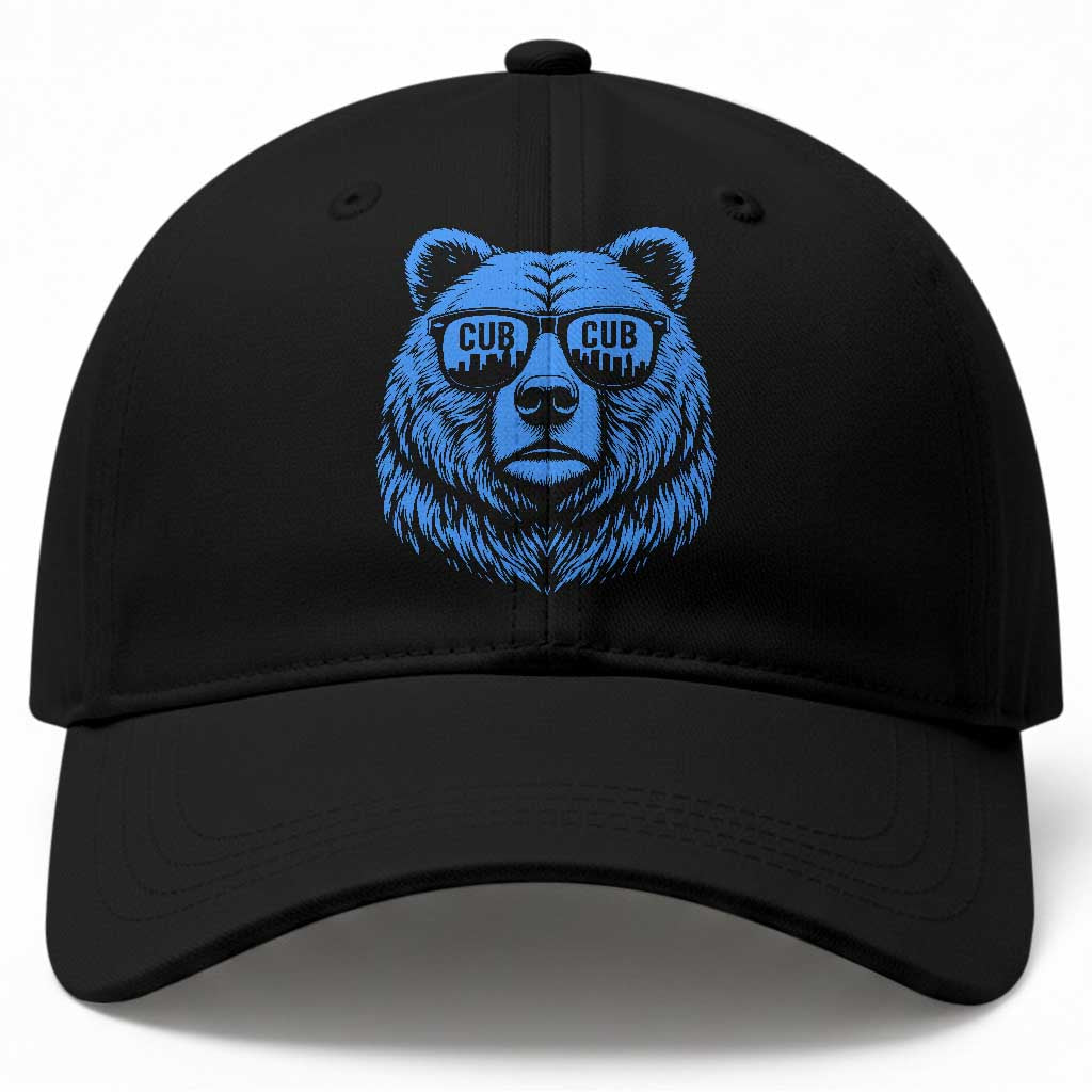 Vintage Cub Baseball Cap With Sunglasses Retro Baseball Fans TS10 Print Your Wear