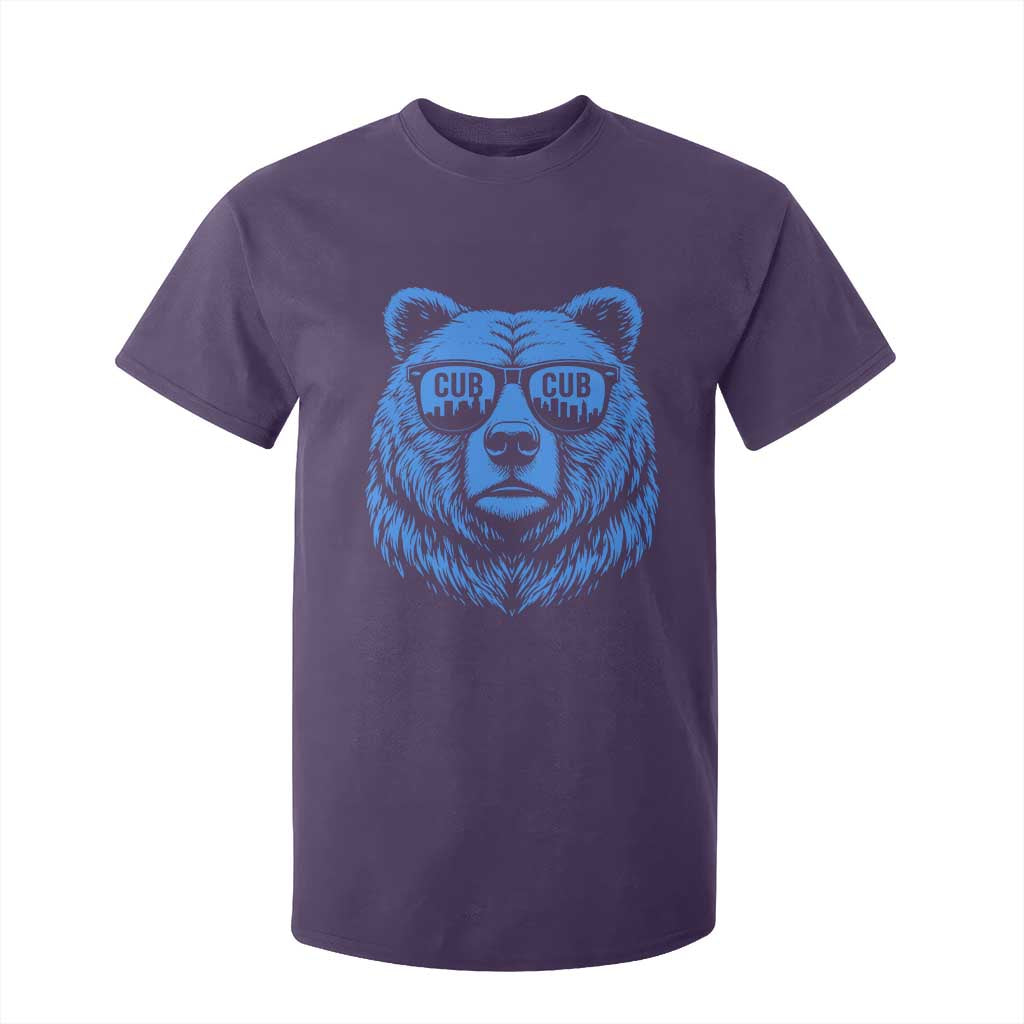 Vintage Cub T Shirt For Kid With Sunglasses Retro Baseball Fans TS10 Purple Print Your Wear