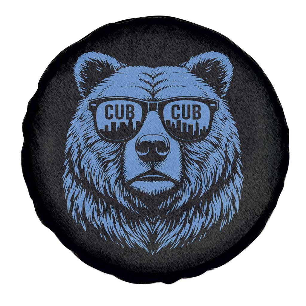 Vintage Cub Spare Tire Cover With Sunglasses Retro Baseball Fans TS10 Print Your Wear