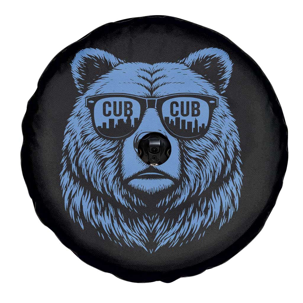 Vintage Cub Spare Tire Cover With Sunglasses Retro Baseball Fans TS10 Print Your Wear
