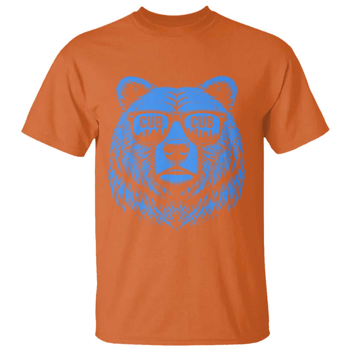 Vintage Cub T Shirt With Sunglasses Retro Baseball Fans TS10 Orange Print Your Wear