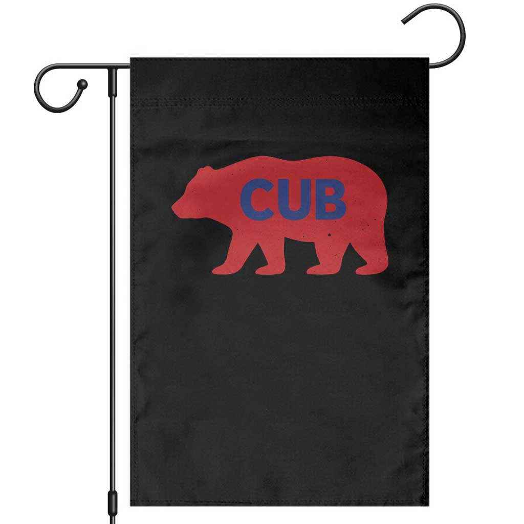 Vintage Cub Garden Flag Retro Sports Bear Baseball Fans TS10 Black Print Your Wear