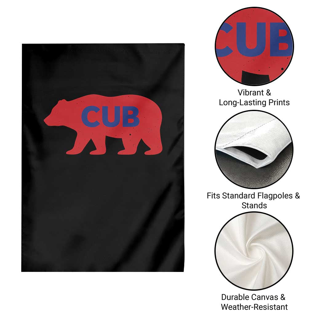 Vintage Cub Garden Flag Retro Sports Bear Baseball Fans TS10 Print Your Wear