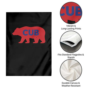 Vintage Cub Garden Flag Retro Sports Bear Baseball Fans TS10 Print Your Wear