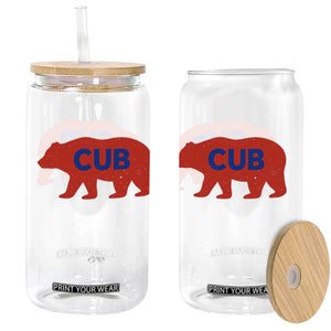 Vintage Cub Glass Can Retro Sports Bear Baseball Fans TS10 Print Your Wear