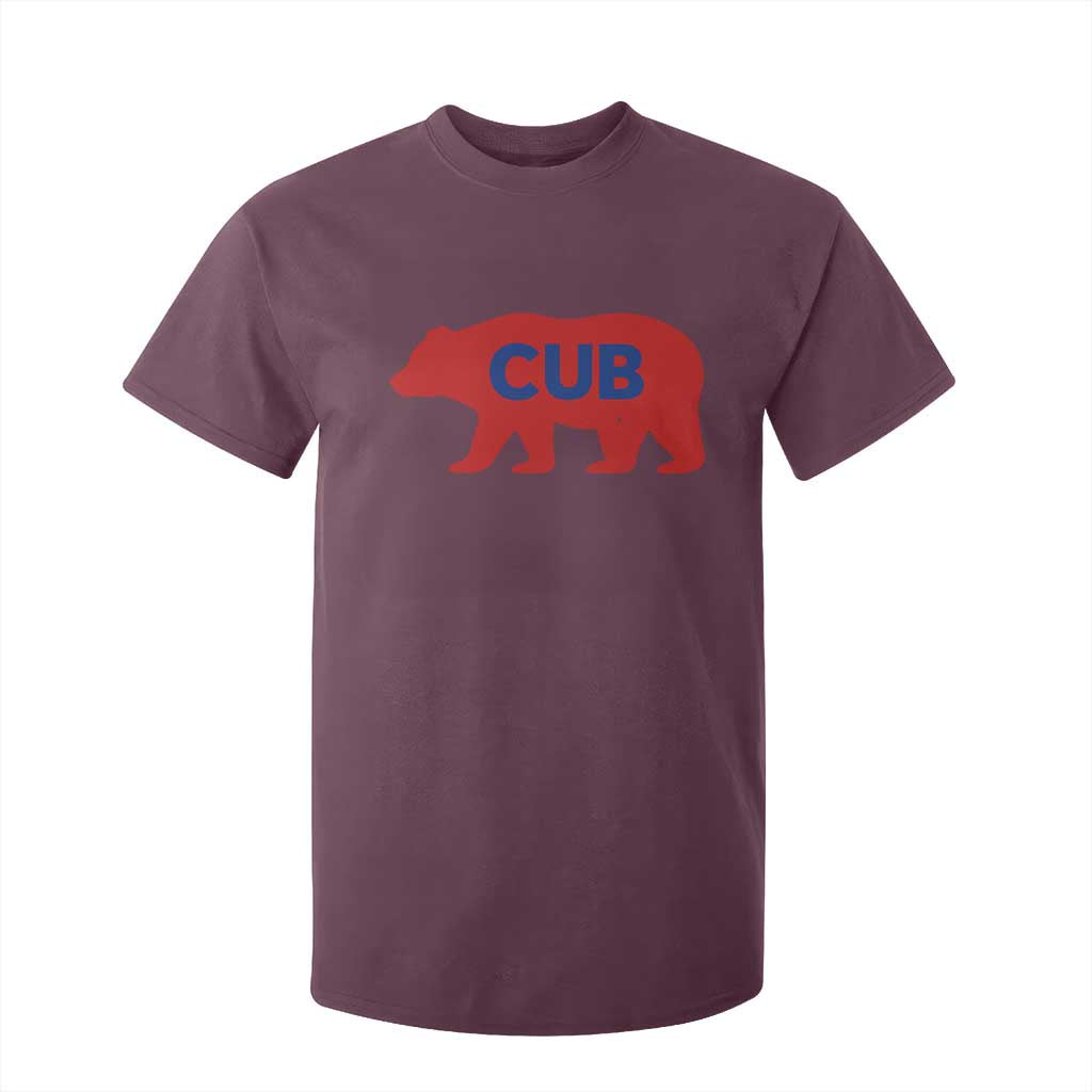 Vintage Cub T Shirt For Kid Retro Sports Bear Baseball Fans TS10 Maroon Print Your Wear