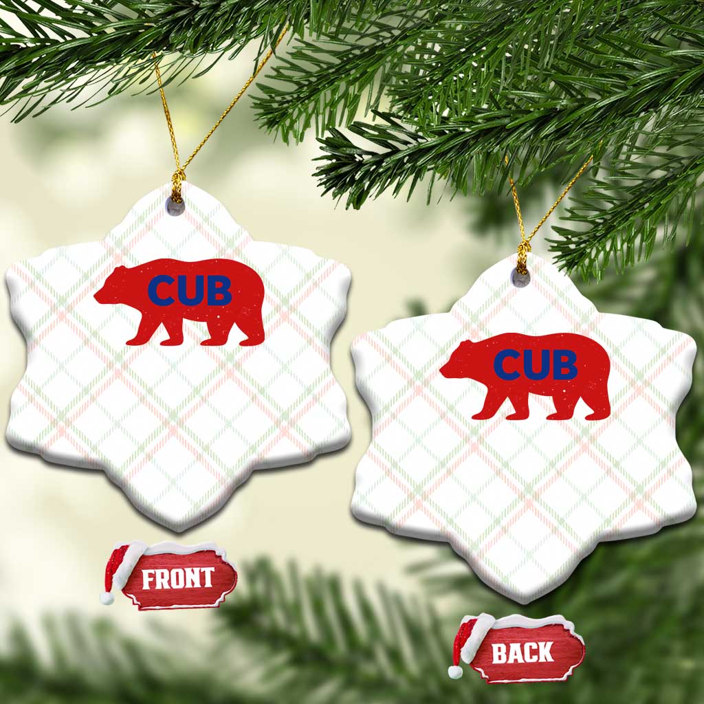 Vintage Cub Ceramic Ornament Retro Sports Bear Baseball Fans TS10 Print Your Wear