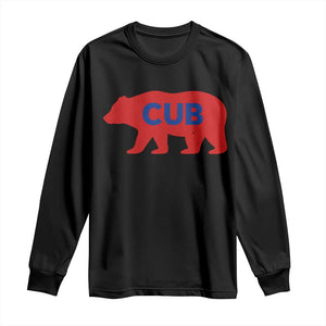 Vintage Cub Long Sleeve Shirt Retro Sports Bear Baseball Fans TS10 Black Print Your Wear