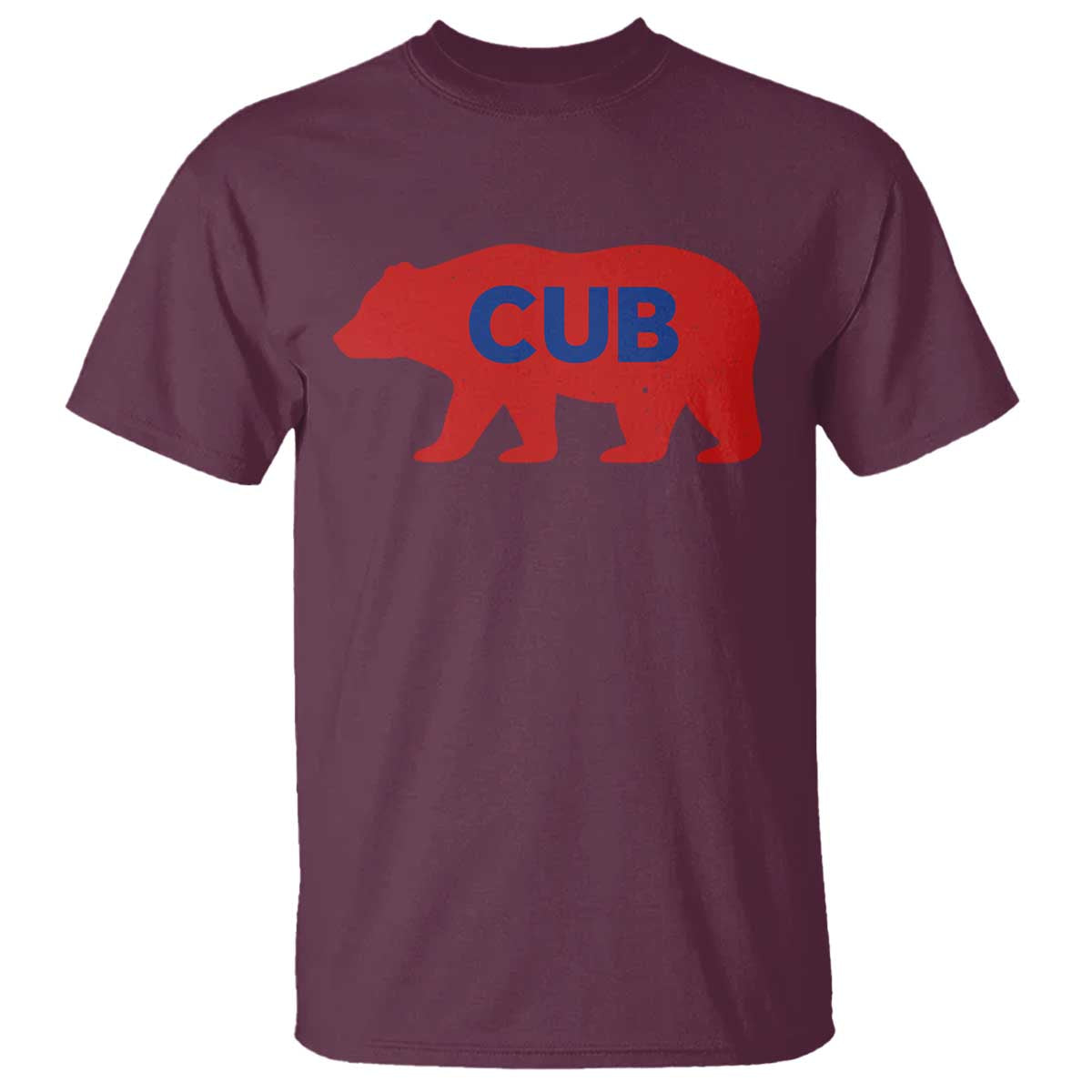 Vintage Cub T Shirt Retro Sports Bear Baseball Fans TS10 Maroon Print Your Wear