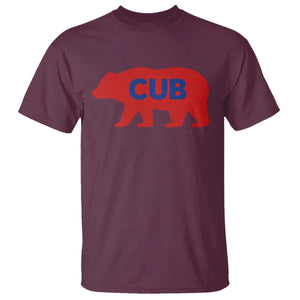 Vintage Cub T Shirt Retro Sports Bear Baseball Fans TS10 Maroon Print Your Wear